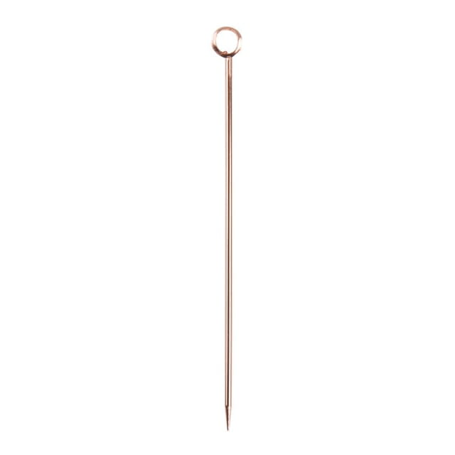 Pick cocktail with circle top copper plated Barfly 4.25