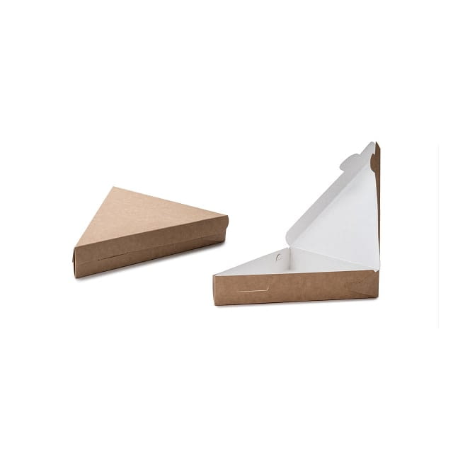 Boite triangle pour crêpe et pizza 18x3x23
