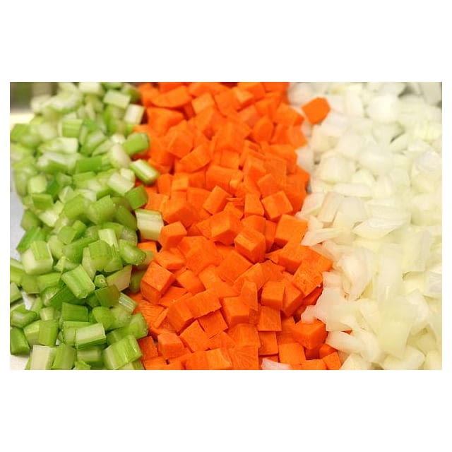 Prepared mirepoix mix