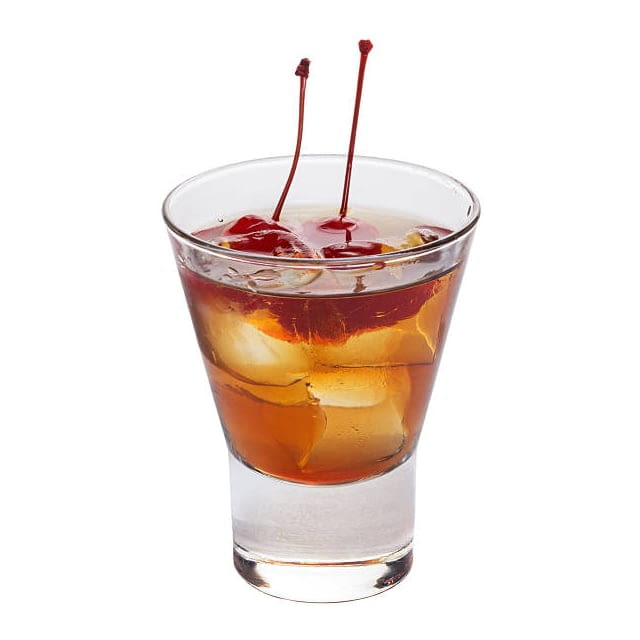 Cherry cocktail in alcoholic