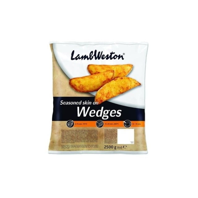 Frozen spicy potato wedges