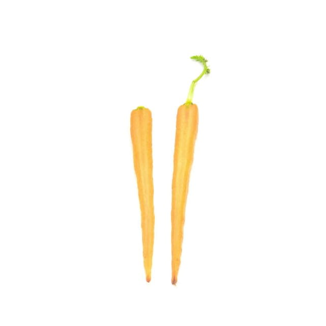 Hand peeled baby carrots