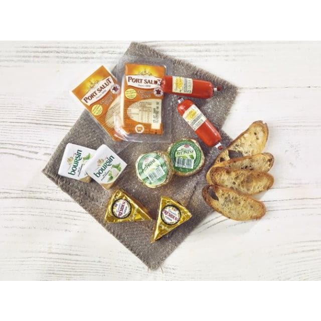 Mixed cheese portions