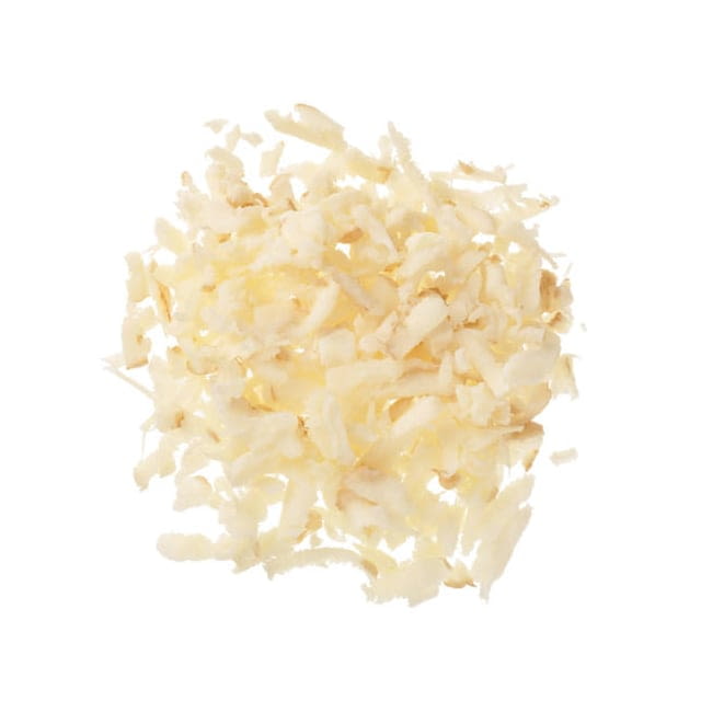 Grated parsnips