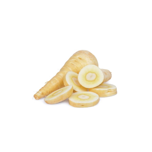 Sliced parsnips