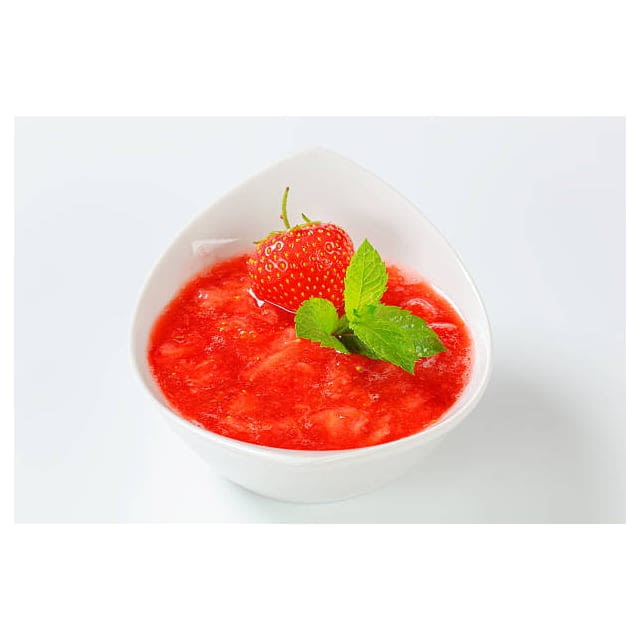 Frozen strawberries puree