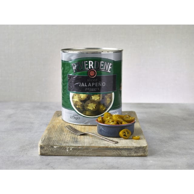 Sliced green jalapenos