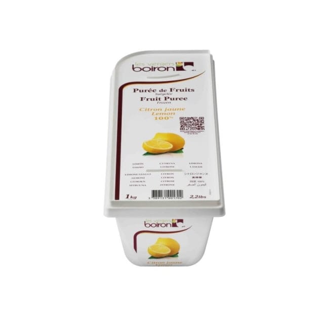 Purée de citron jaune sans sucre Boiron surgelé