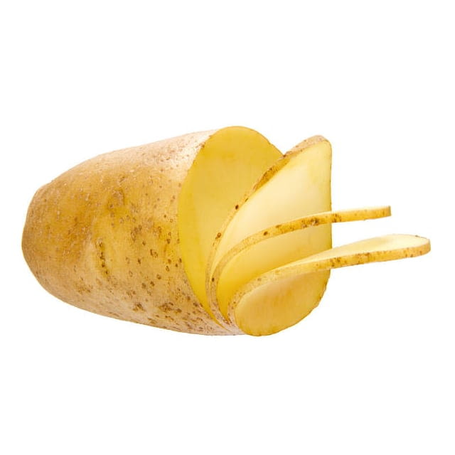 Pomme de terre crue lamelle