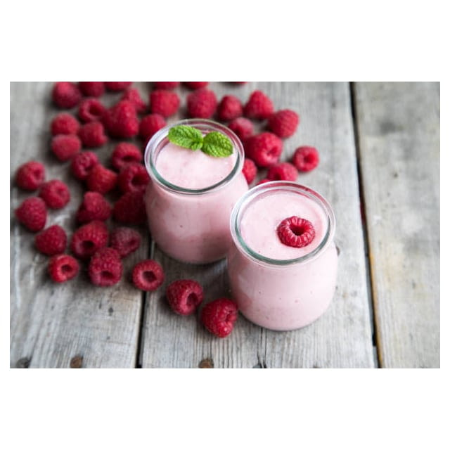 Raspberry yoghurt