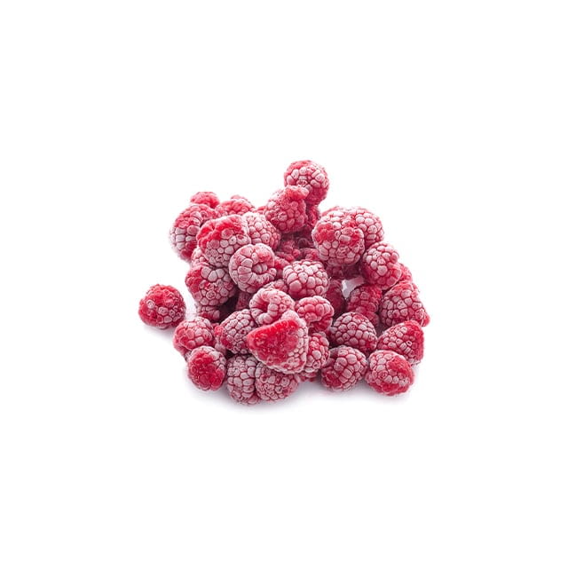 Frozen raspberries